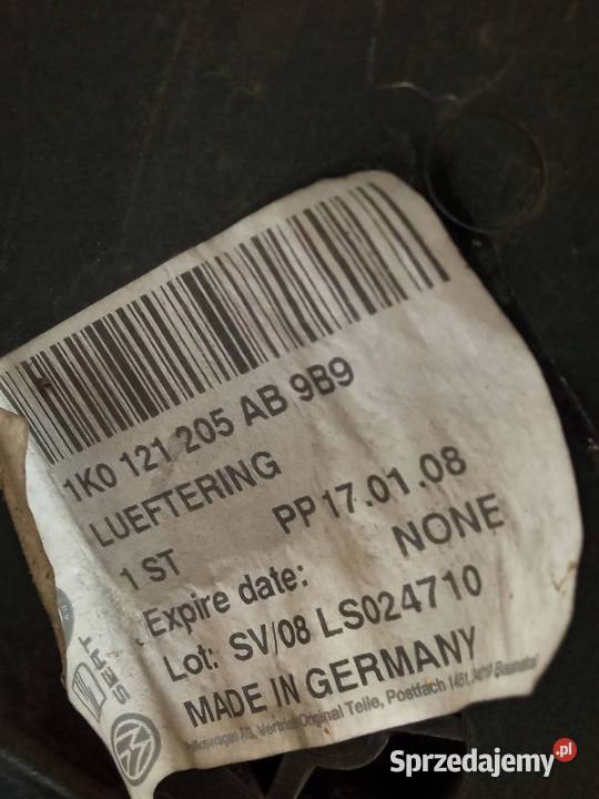 WENTYLATOR CHŁODNICY 20 TDI A3 GOLF OCTAVIA LEON sprzedam