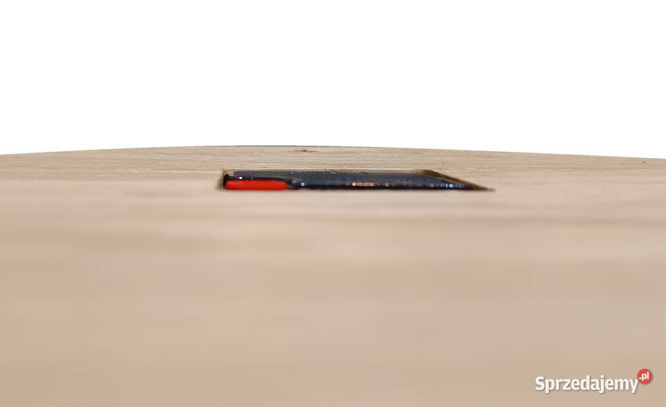 ZEGAR DREWNIANY DĘBOWY naturalny Średnica około ścienny Blachownia