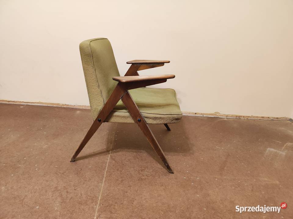 Stary Fotel z PRL Meble śląskie Żywiec