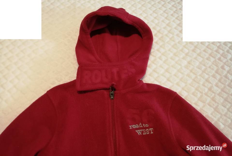 Bluza polarowa rozpinana ciepła z kapturem 116