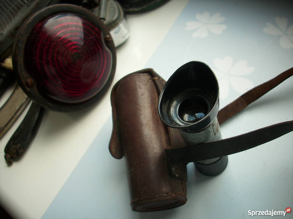 Zabytkowy przedwojenny dalmierz w skórzanym etui zachodniopomorskie Barlinek