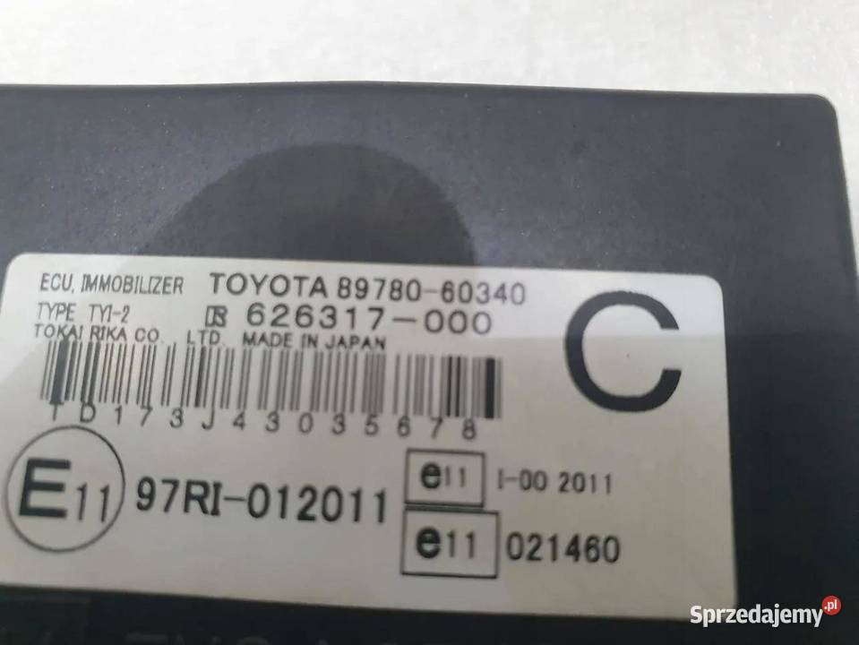 MODUŁ IMMOBILIZER 8978060340 LAND CRUISER 120