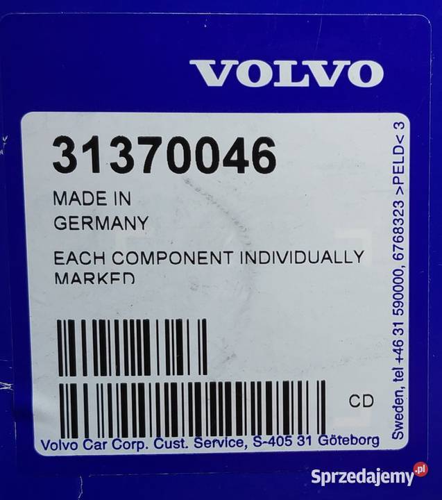 ZESTAW ROZRZĄDU VOLVO 16D SILNIK D4162T 31370046
