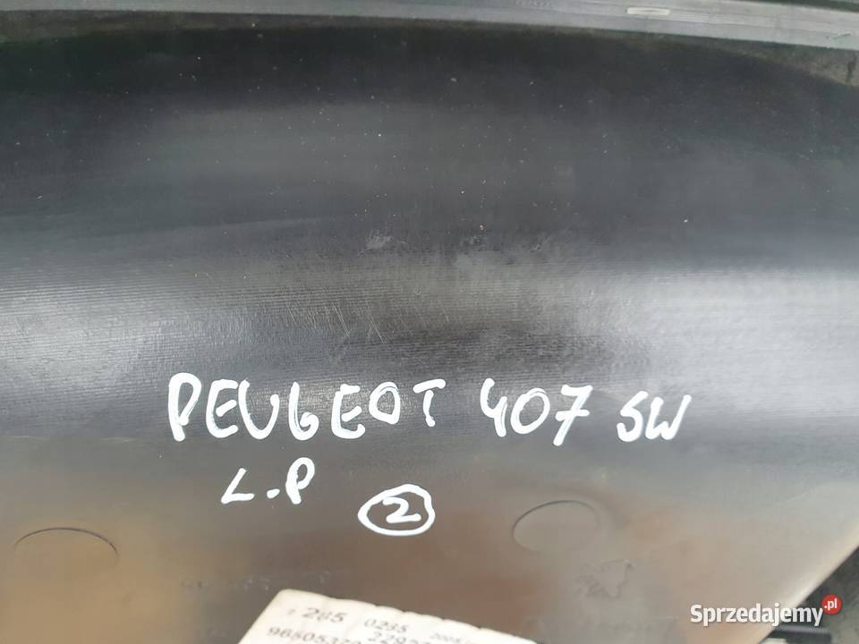 Peugeot 407 TAPICERKA PRZEDNICH DRZWI BOCZEK Tapicerki samochodowe Rudka
