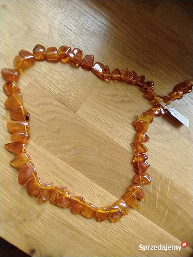 Naszyjnik bursztyn bałtycki rękodzieło łódzkie Łódź
