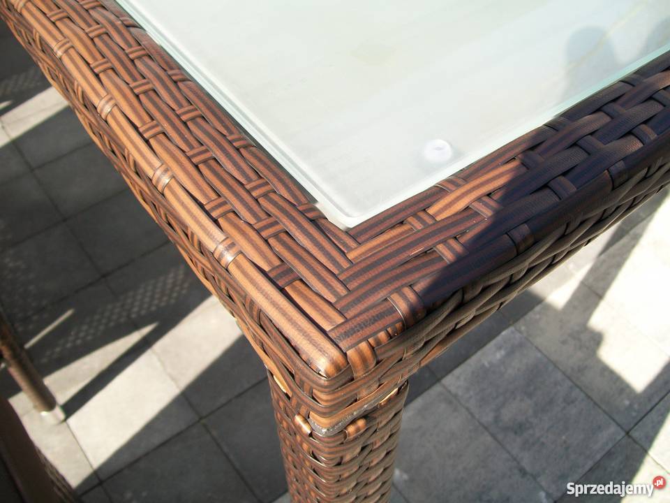 Meble ogrodowe 61 rattan fotel czarny małopolskie Bosutów
