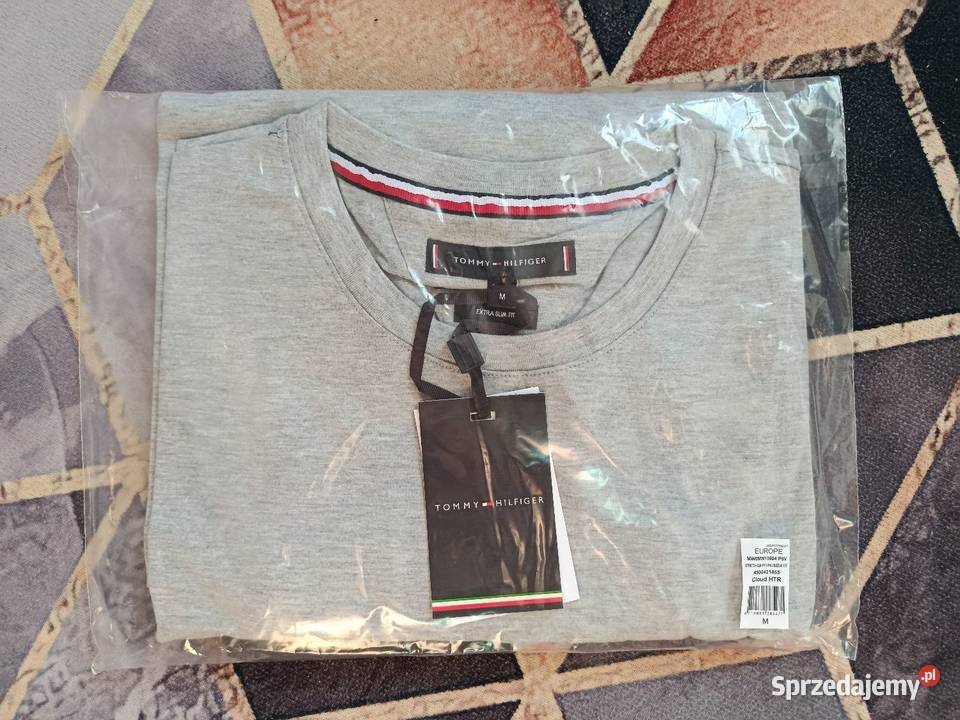 Longsleeve Tommy Hilfiger najwyższa jakość szary Białystok