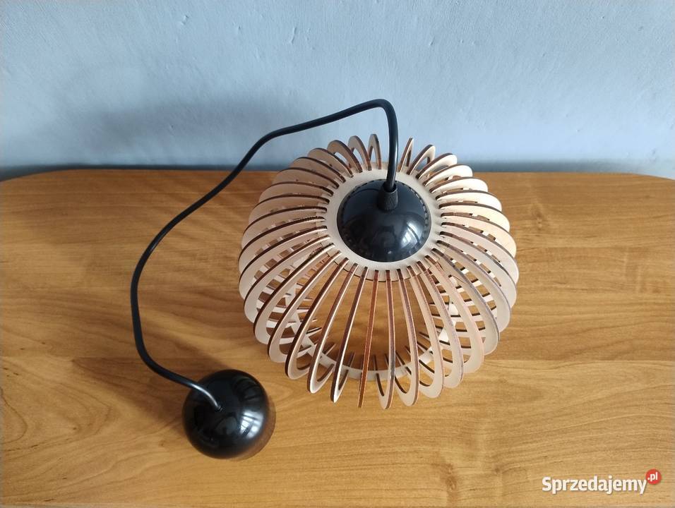 NOWA Lampa sufitowa wisząca BOHO z drewnianym Blachownia