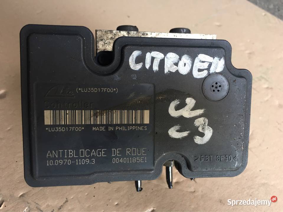 Pompa abs sterownik 10097011093 Citroen c3 Części pomorskie Chojnice