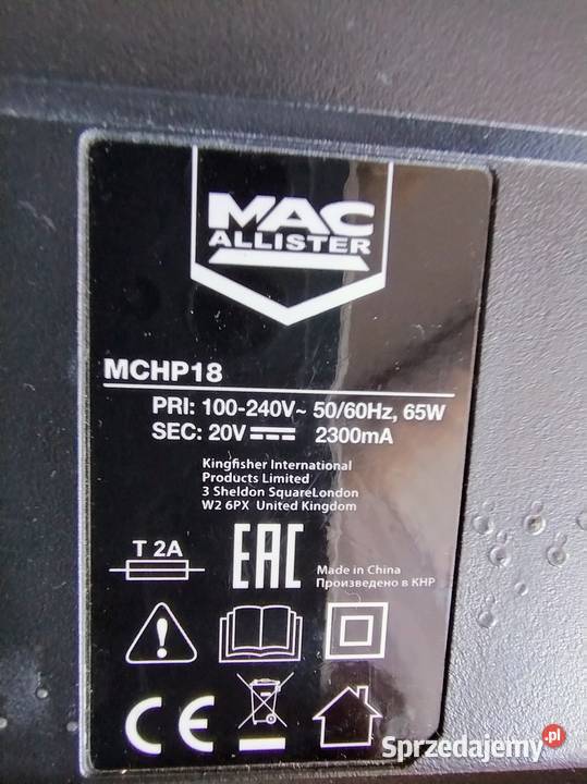 Ładowarka Macallister MCHP18 małopolskie Kraków sprzedam