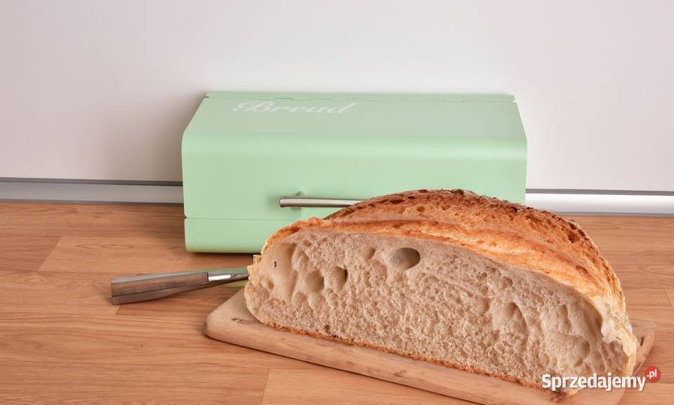 XXL Metalowy chlebak z otwieraną pokrywką Warszawa sprzedam
