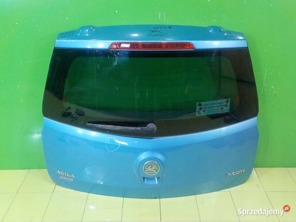 OPEL AGILA B II 13 CDTI 08r 5D klapa tyl osobowe Suków