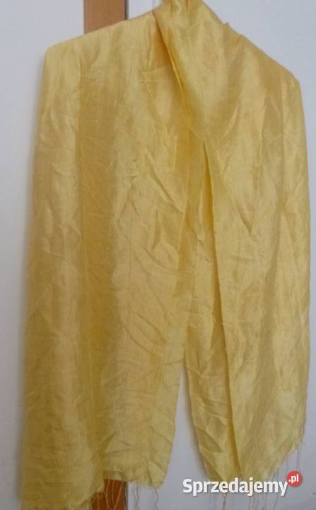 Lekki bawełniany szal z frędzlami mazowieckie Warszawa