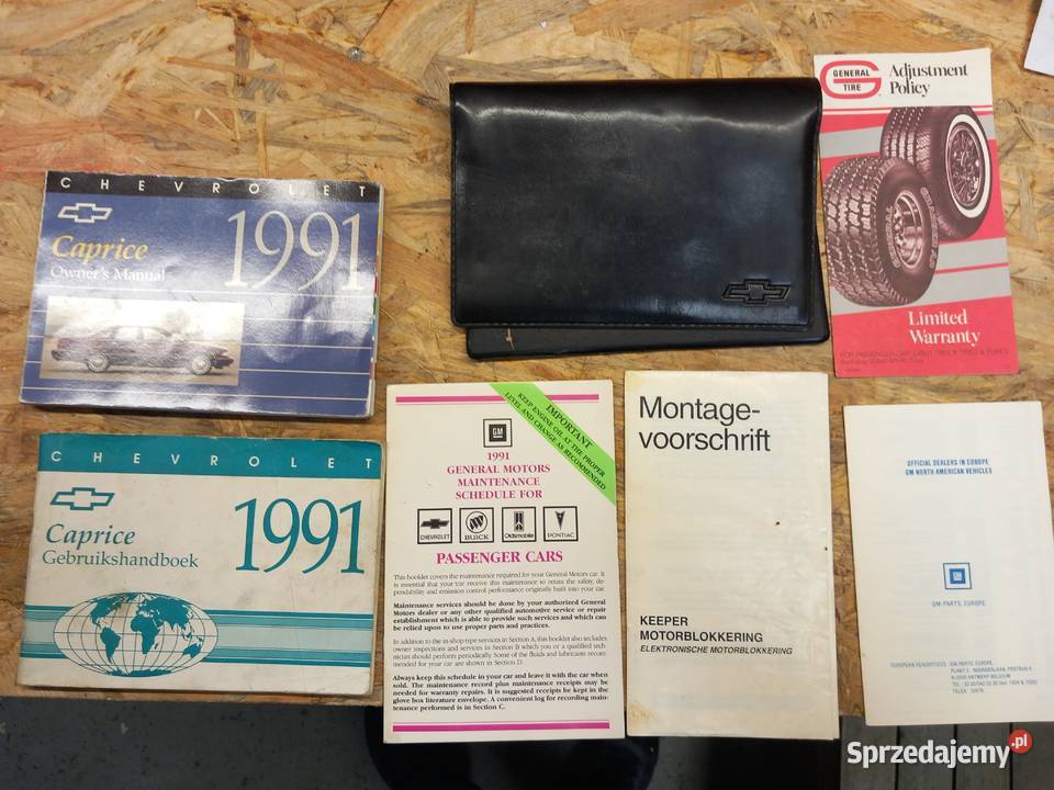 Chevrolet Caprice instrukcja ksiązka małopolskie Kraków