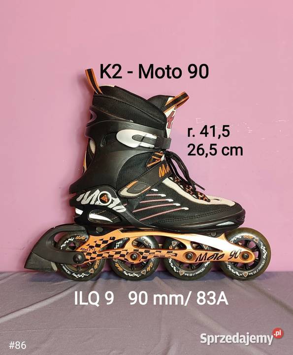 nowe Rolki K2 MOTO 90 ILQ9 90 mm 83a 415 Jasień