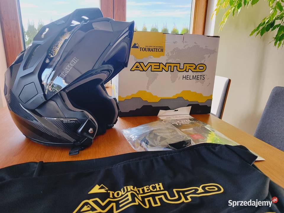 NOWY KASK AVENTURO TRAVELLER CARBON L Pozostałe Słupsk