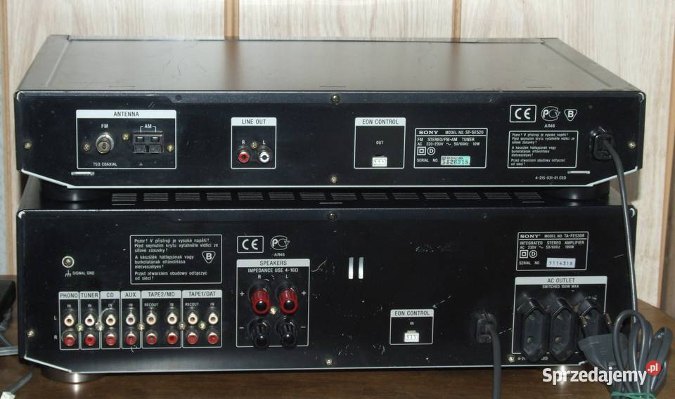 Wzmacniacz Stereo Sony TAFE530R plus Tuner zachodniopomorskie Stargard