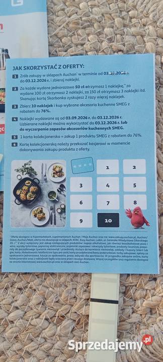 Naklejki Smeg Auchan 40 Sztuk Zamienię śląskie Ruda Śląska
