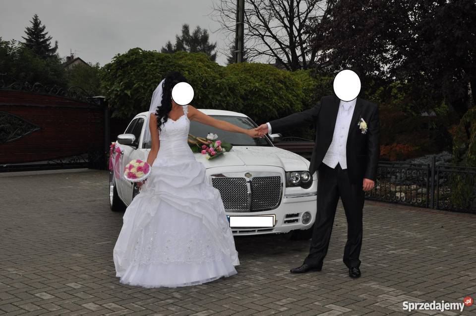 Przepiękna SUKNIA ŚLUBNA SWAROVSKI koronka śląskie Rydułtowy