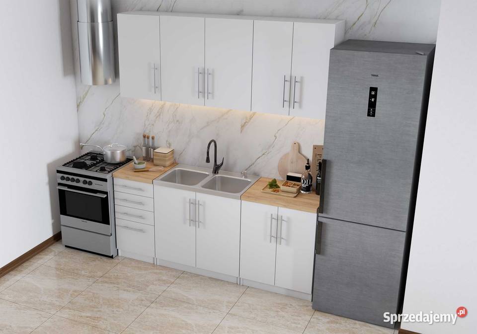 Meble kuchenne Inez sprzedawane na szafki BIAŁY Bytom
