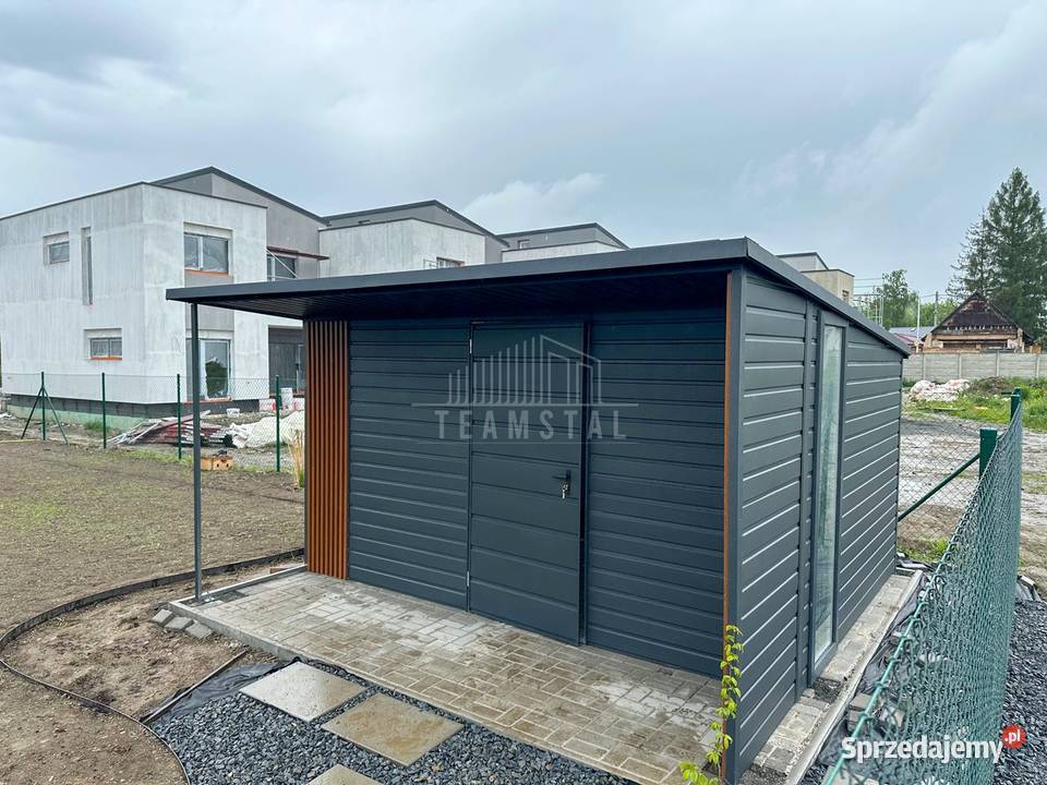 Schowek domek ogrodowy 4x3m wiata 4x1m dach Nowy Sącz