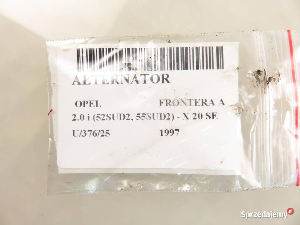 ALTERNATOR OPEL FRONTERA A 20 i X 20 SE sprzedam