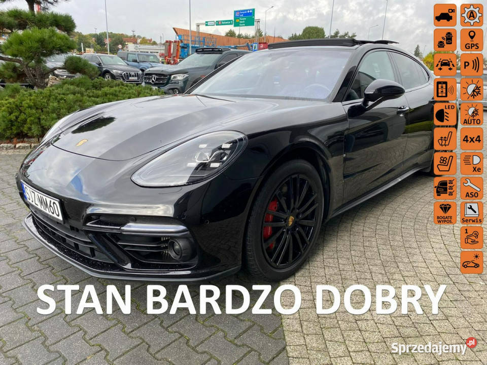 Porsche Panamera TURBO podgrzwent fot navi radar łopatki zmiany biegów