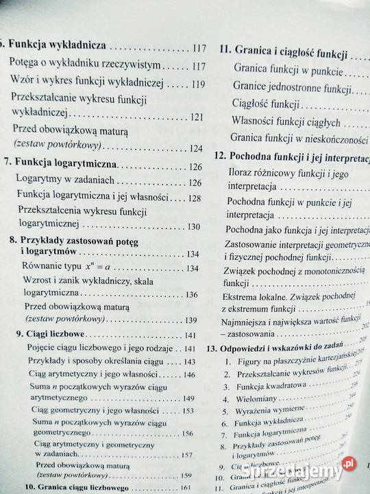 Zbiór zadań rozszerzenie 2 Podkowa używane Warszawa sprzedam