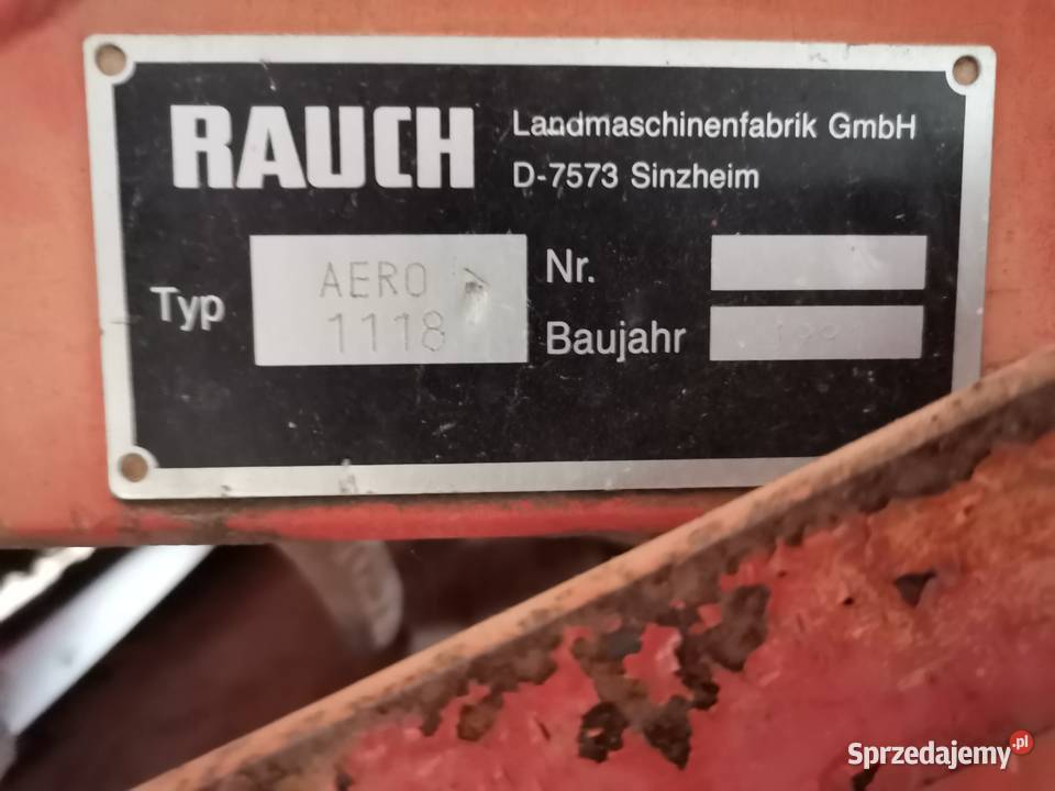 Rozsiewacz Rauch 1118 pneumatyczny 18m