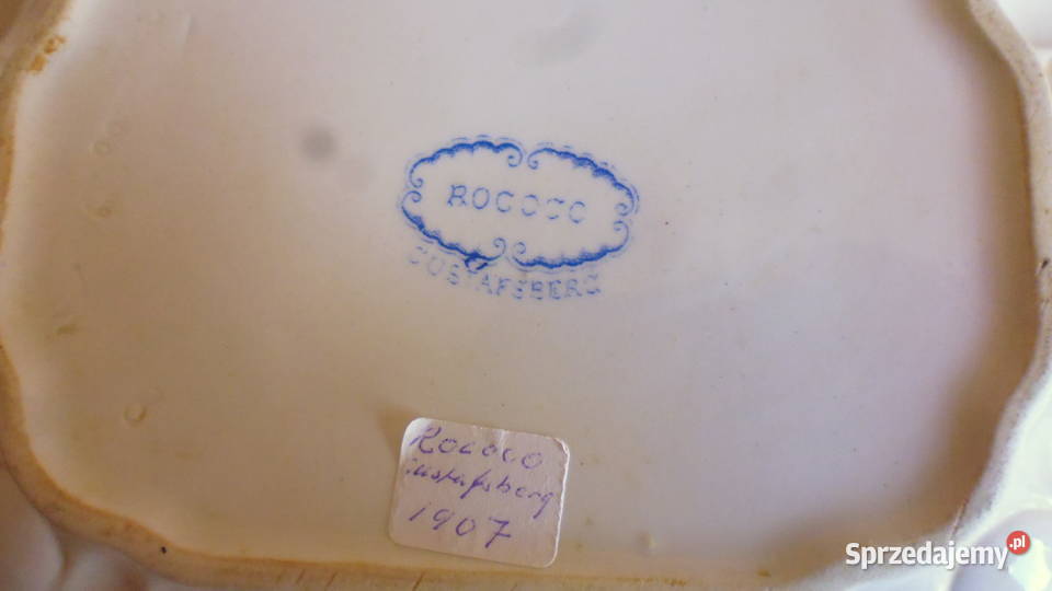 Teryna Przedwojenna Gustafsberg Rococo 1907 r Warszawa sprzedam