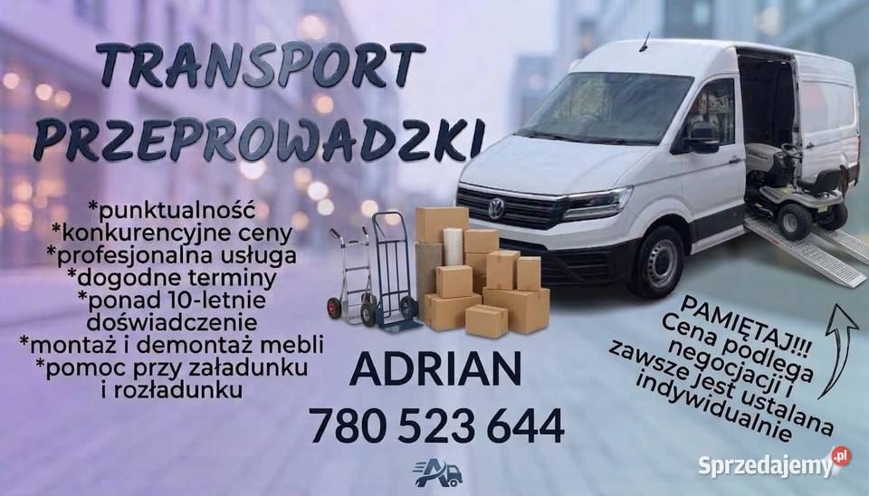 Usługi transportowe przeprowadzki Giżycko