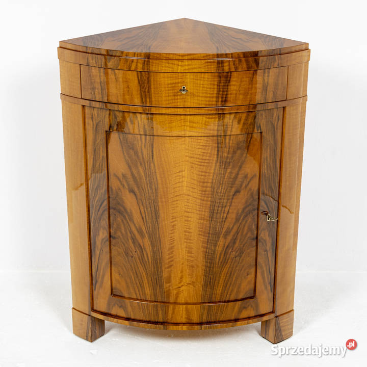Kątnik Komoda Narożna Biedermeier Orzech Połsyk Swarzędz