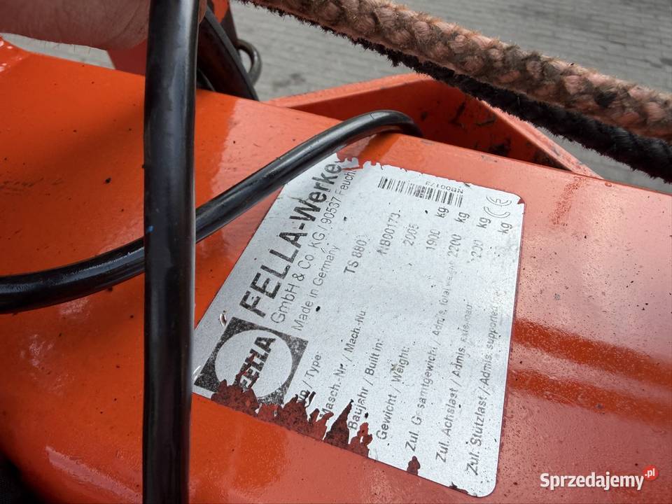 Fella TS 880 zgrabiarka 2 karuzelowa Fella Zgrabiarki i przetrząsacze Myszyniec sprzedam
