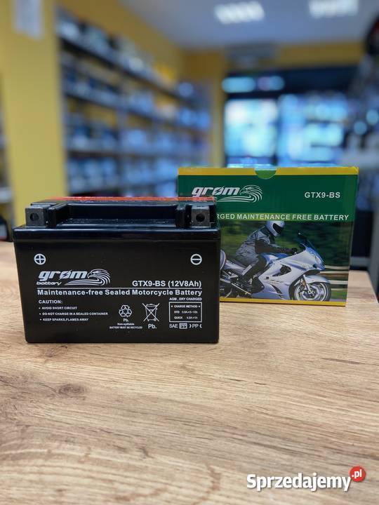 Akumulator motocyklowy GROM GTX9BS YTX9BS 12V podkarpackie Mielec