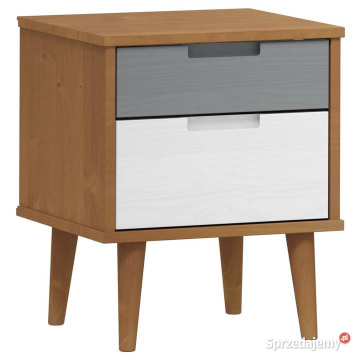 vidaXL Szafka nocna MOLDE brązowa 40x35x48 Szafki Warszawa