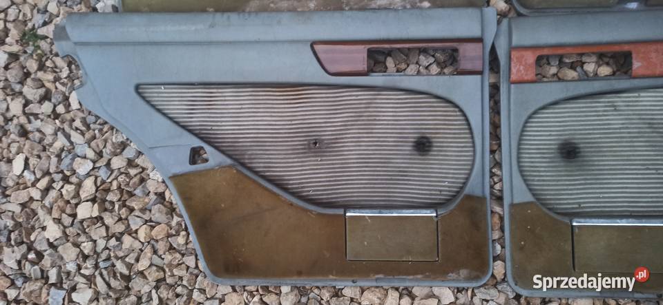 Mercedes W126 boczki tapicerki drzwi z drewnem śląskie Konopiska