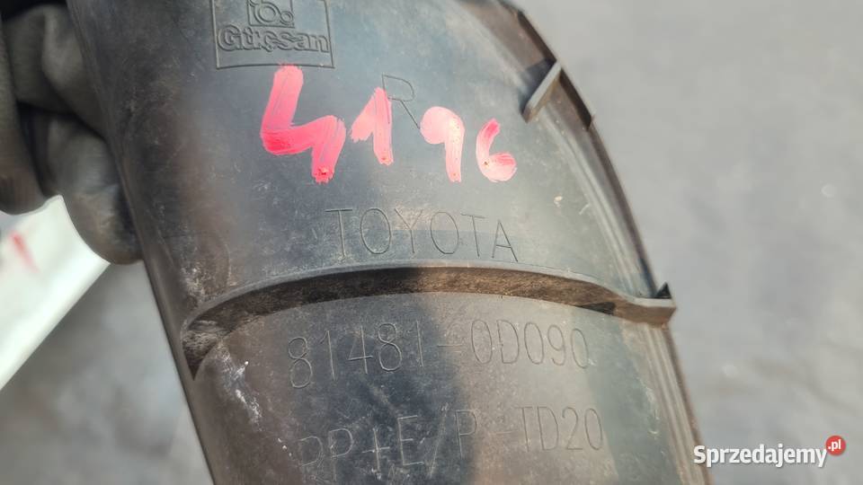 ATRAPA KRATKA ZDERZAKA PRAWA TOYOTA YARIS II Ruda Śląska