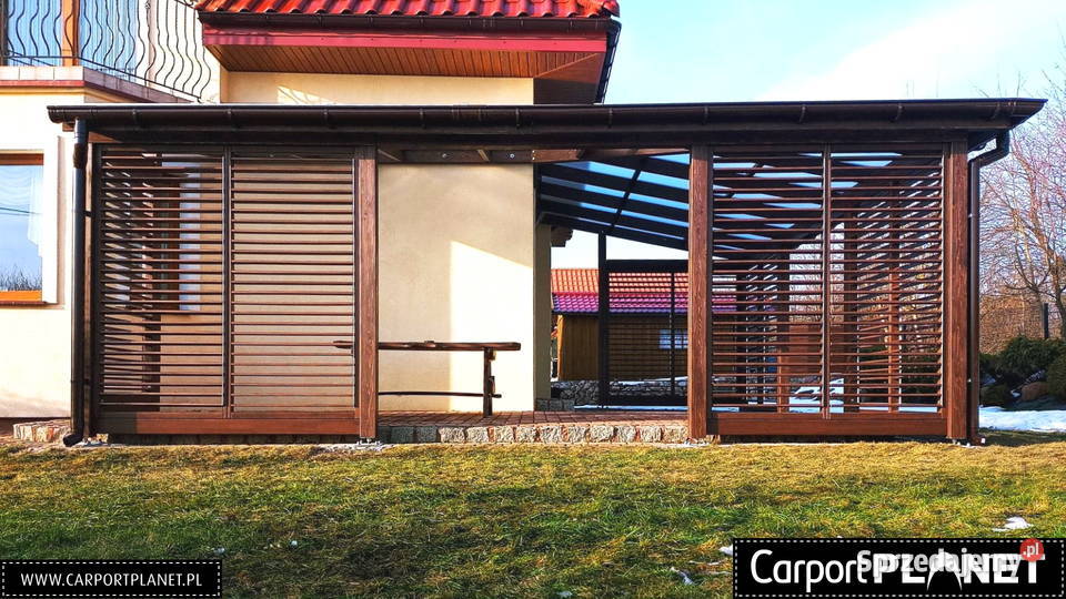 Zadaszenie tarasu pergola drewniana BSH Gdynia