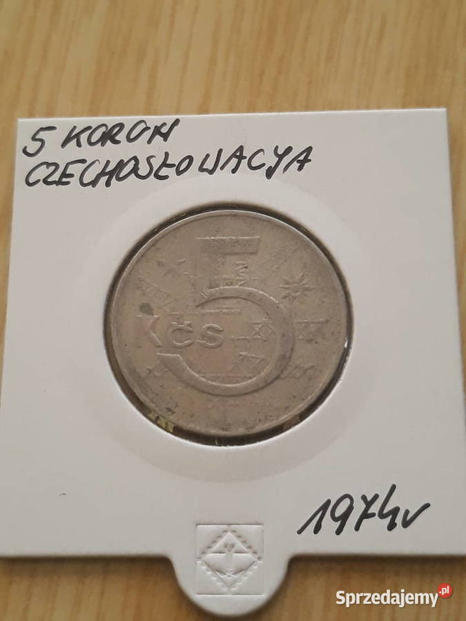 5 Koron Czechosłowacja 1974 r wielkopolskie Konin