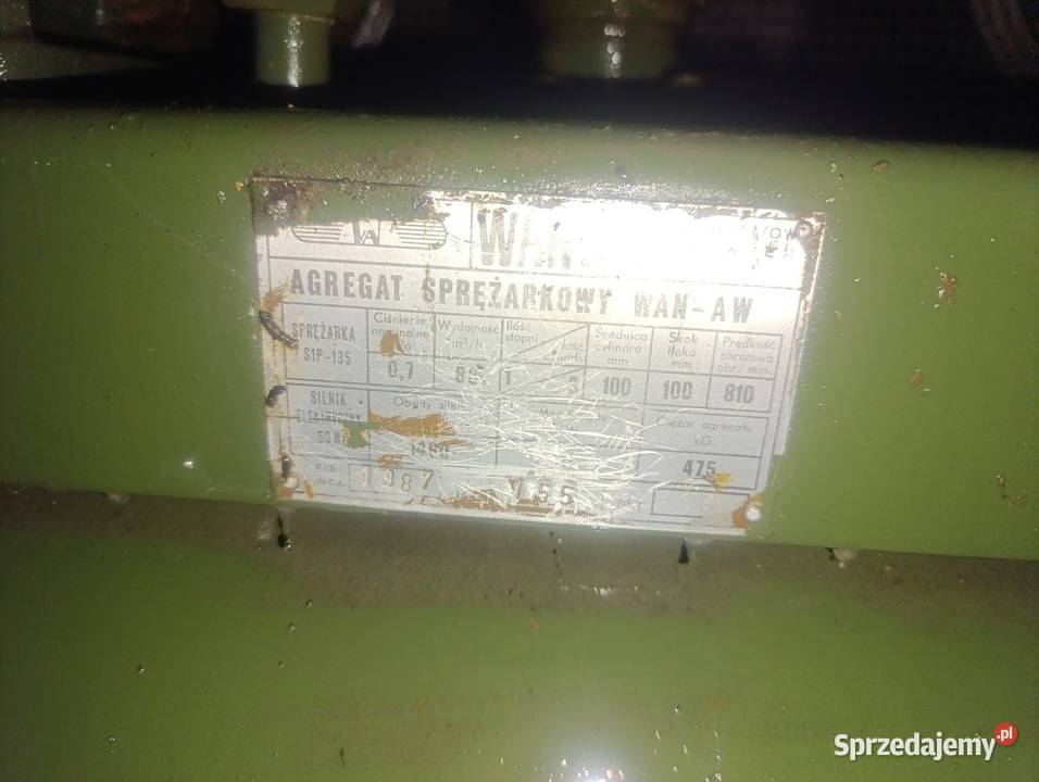 Sprężarka WANAW s1P135 zbiornik 400l 75kw Suwałki