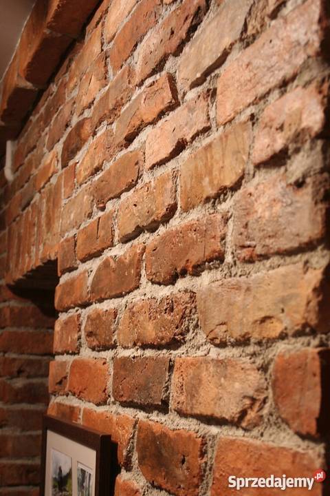 Cegła rozbiórkowa ściana z cegły płytki narożne Słupno