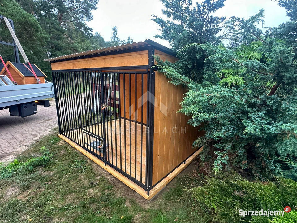 Kojec Psa 3x25m Wiatrołap Miski obrotowe podłoga Pozostałe Kalisz
