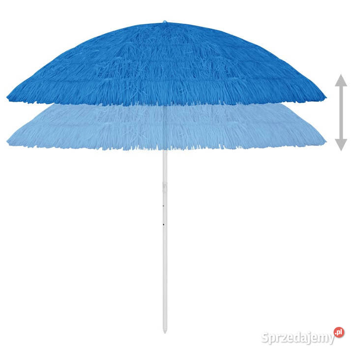 Parasol plażowy w hawajskim stylu niebieski 300 Warszawa
