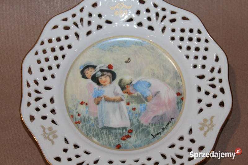 Ażurowy talerzyk Jenny Nystrom 6 zachodniopomorskie Szczecin