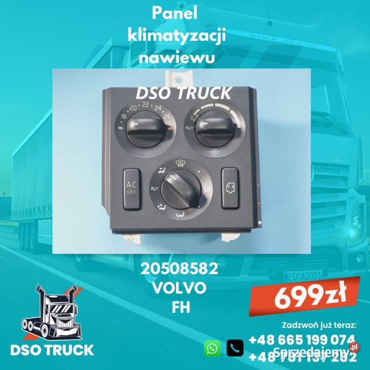 Panel klimatyzacji nawiewu 20508582 VOLVO FH Zawichost