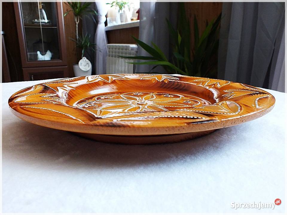 Dekoracyjny Talerz drewniany 32 na ścianę lubuskie Żary