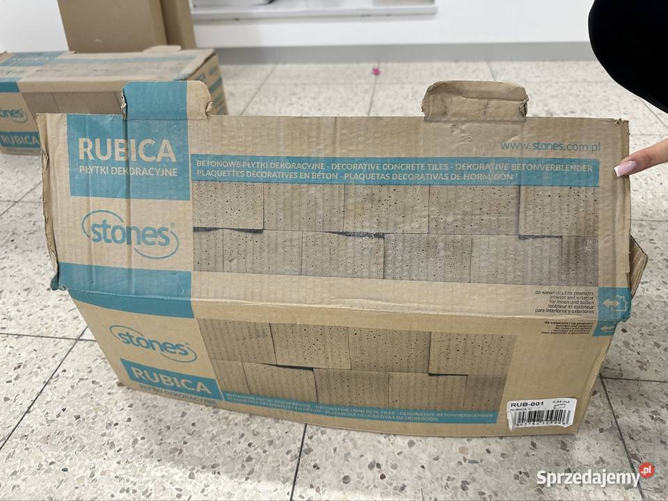 Betonowe płytki dekoracyjne białe Rubica 1 pomorskie