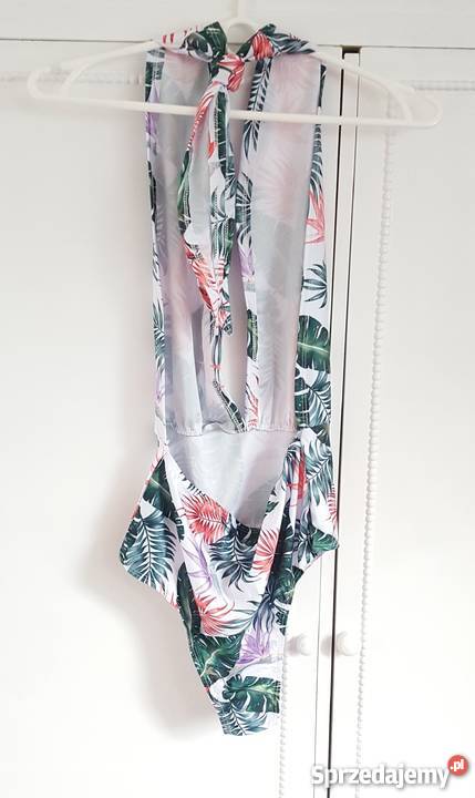 Nowy strój kąpielowy otwarte plecy 36 S 38 M jednoczęściowe Szczecin