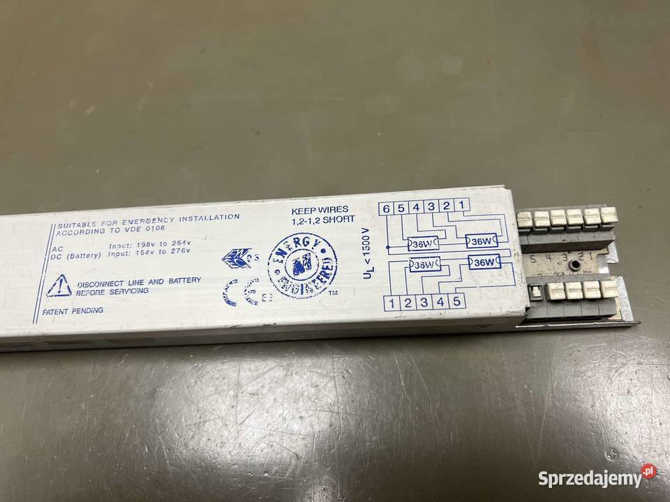 Statecznik 4x36W elektroniczny świetlówka balast Gliwice sprzedam