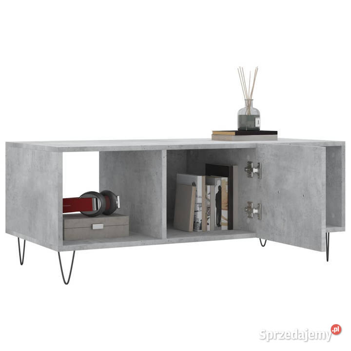 Stolik kawowy szarość betonu 102x50x40 WM829296 Stoły